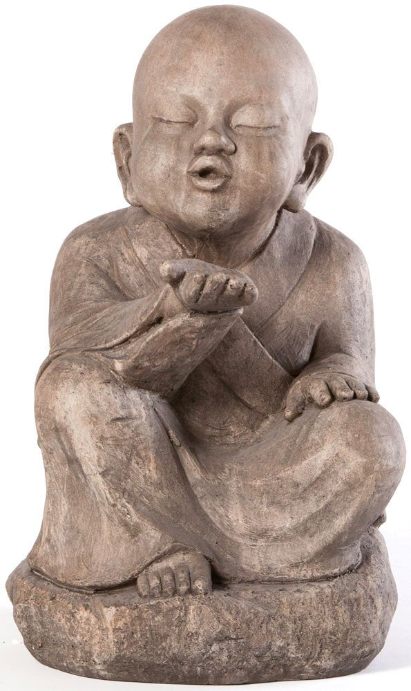 Alfresco Home Wishing Buddha Garden Statue - Diamond Home USA