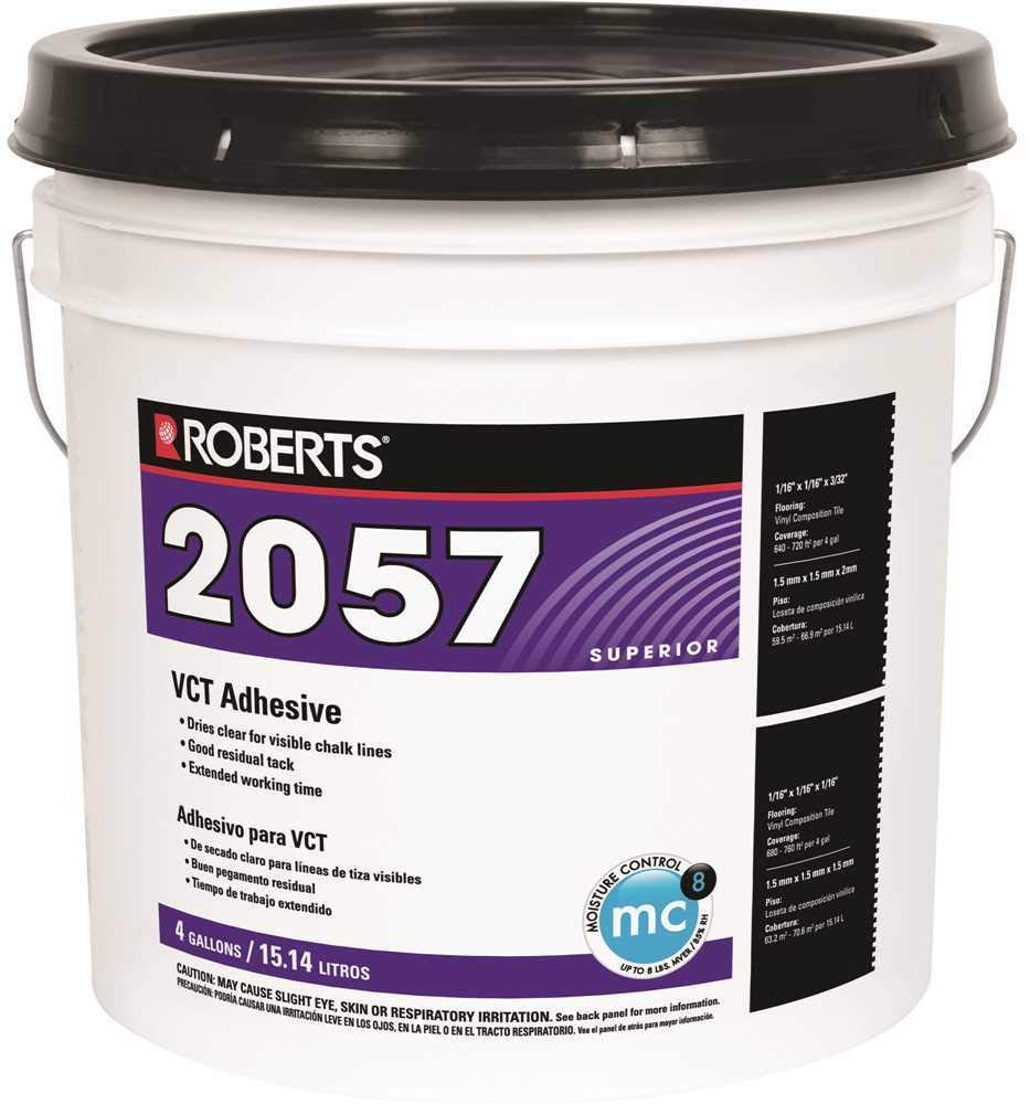 ROBERTS 2057-4 Superior Vinyl Composition Tile Adhesive 4 Gallon - Diamond Home USA