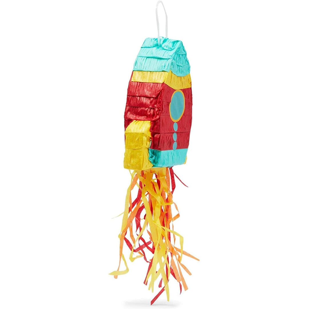 Mini Rocket Ship Pinata Outer Space Party Decorations (8 X 5.9 2.5 In 3-pack) - Diamond Home USA