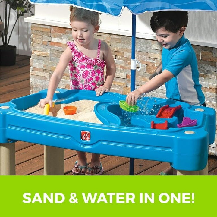 Toddler Sandbox Water Table Cover and Umbrella - Diamond Home USA
