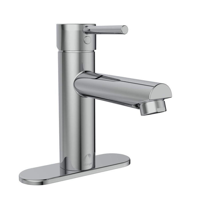 Belanger DEL21CCP Single Handle Bathroom Faucet with Drain Polished Chrome - Diamond Home USA