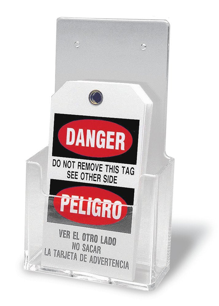 Brady - TH2 Clear Plastic Tag Holder 4.5*7.5*1.5 inches - Diamond Home USA