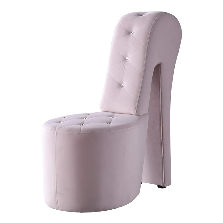 Best Master Furniture Tristram Velvet High Heel Shoe Chair Pink Pink (Velvet)