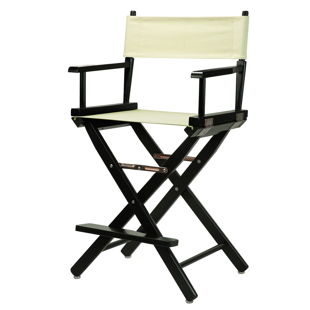 Casual Home 24" Counter Height Directors-Chairs Black Frame/Natural/Wheat Canvas