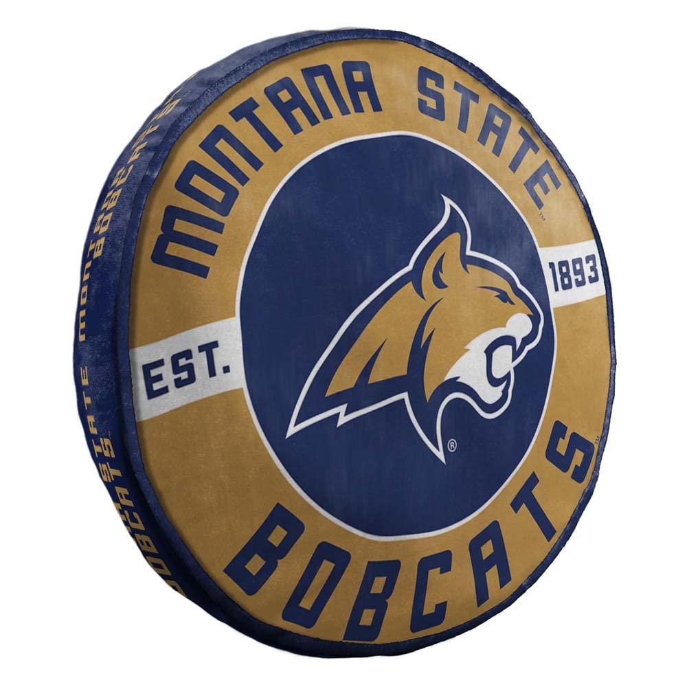 Northwest NCAA Montana State Bobcats Round Cloud Pillow 15" Team Colors