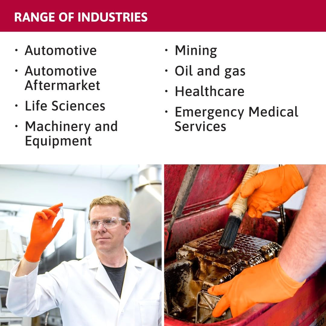 MICROFLEX Blaze N48 7mil Disposable Nitrile Gloves w/Extended Cuff for - Diamond Home USA