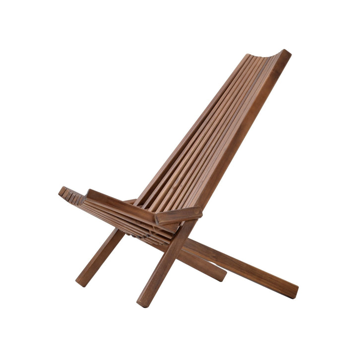 Outdoor Folding Wooden Tamarack Chair Natural Solid Farmhouse Wood - Diamond Home USA