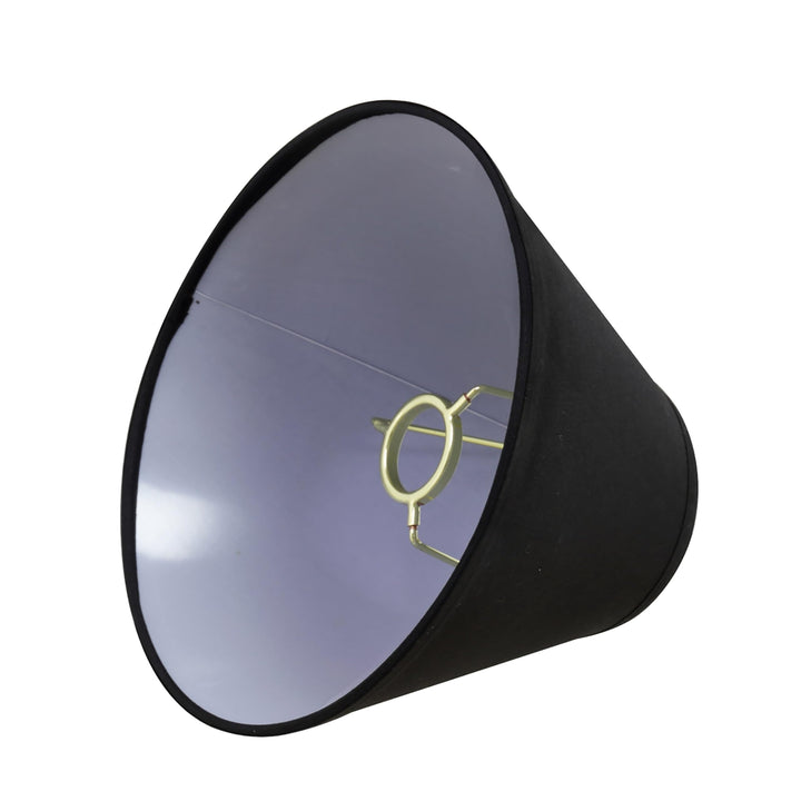 Black Hardback Empire Shape Uno Construction Lamp Shade (4" X 9" 6 1/2") - Diamond Home USA