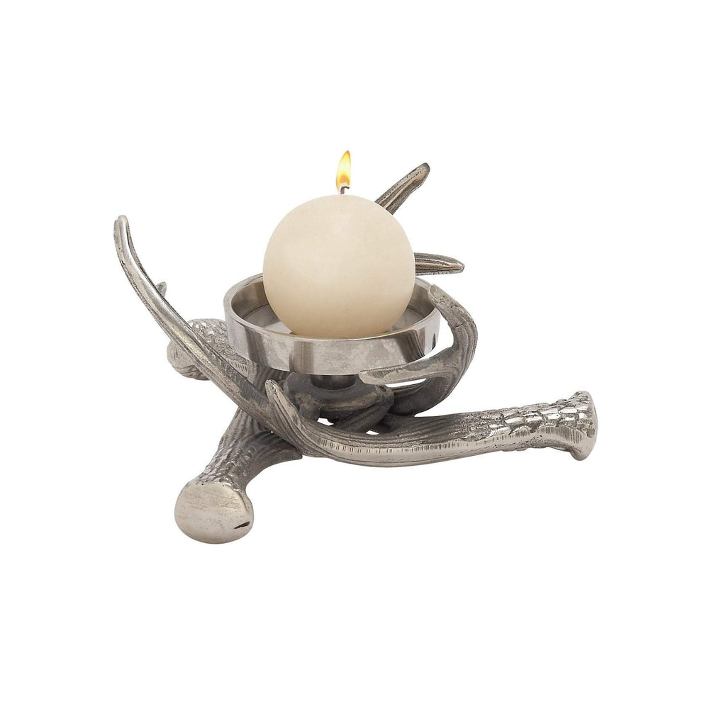 Decorative Aluminum Antler Candle Holder Black ulti Color odern Contemporary - Diamond Home USA