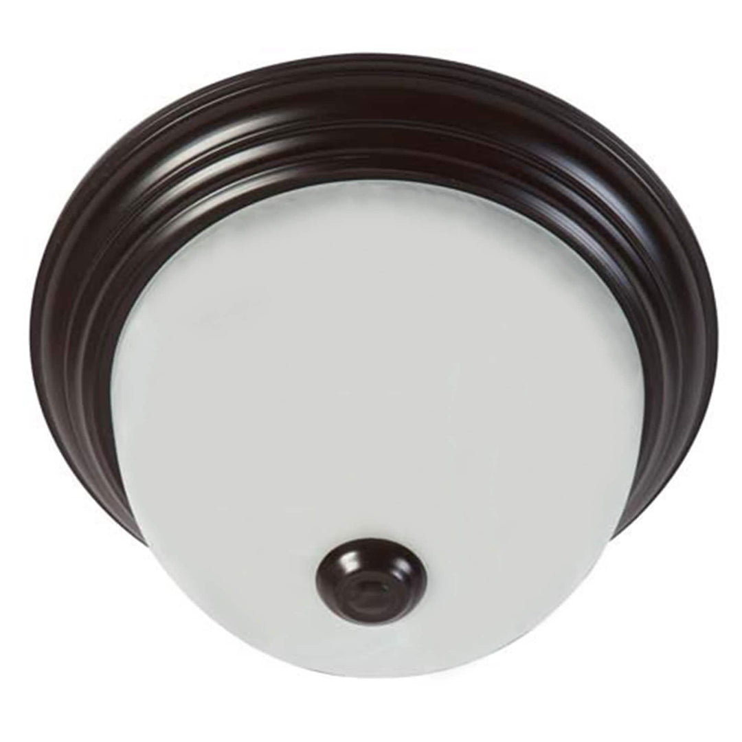 3 Light Flush Mounted Lighting 7.25x15.5x15.5 Brown Modern Contemporary Iron