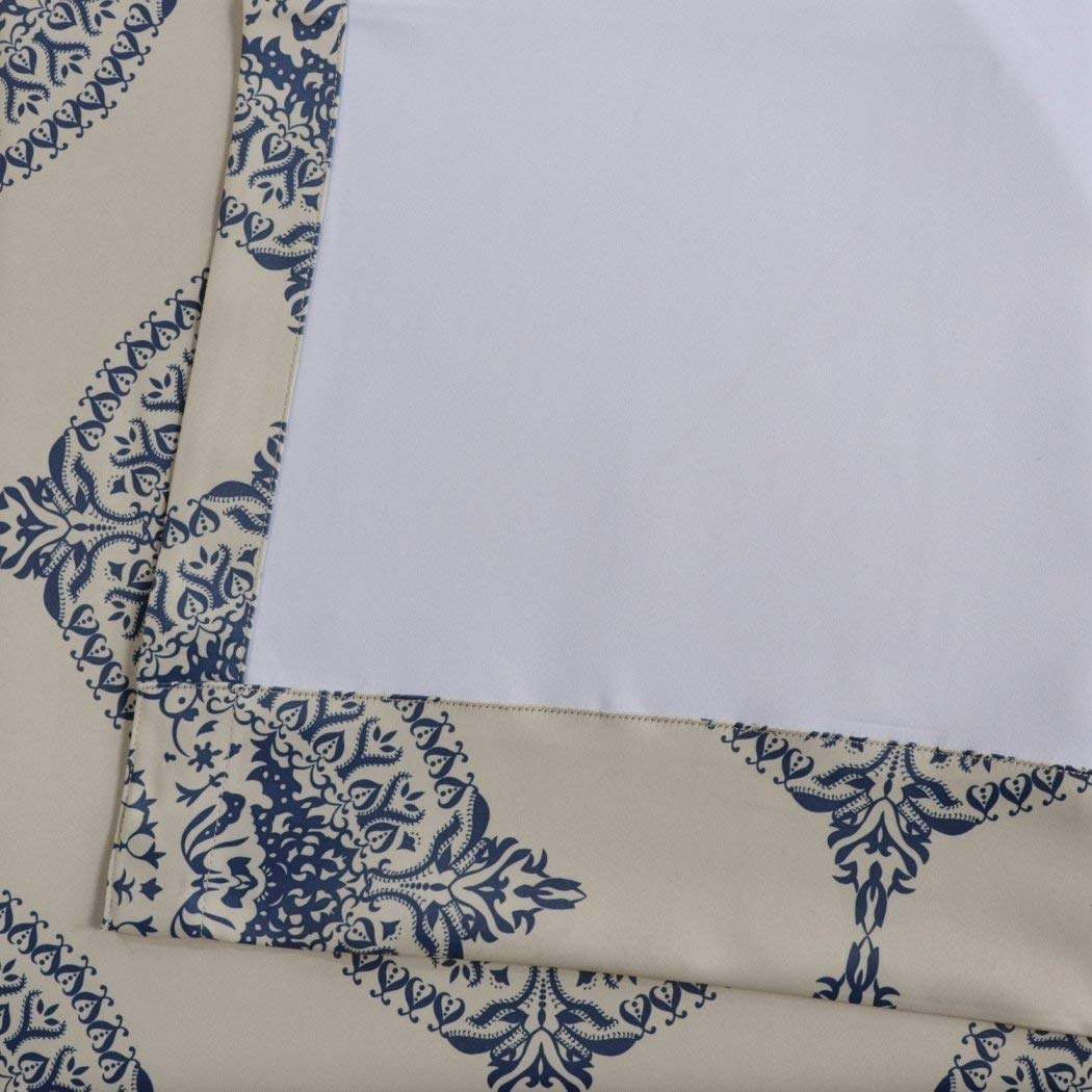 2 Piece Girls Burnt Moroccan Window Curtain 96 Inch Pair Panel Set