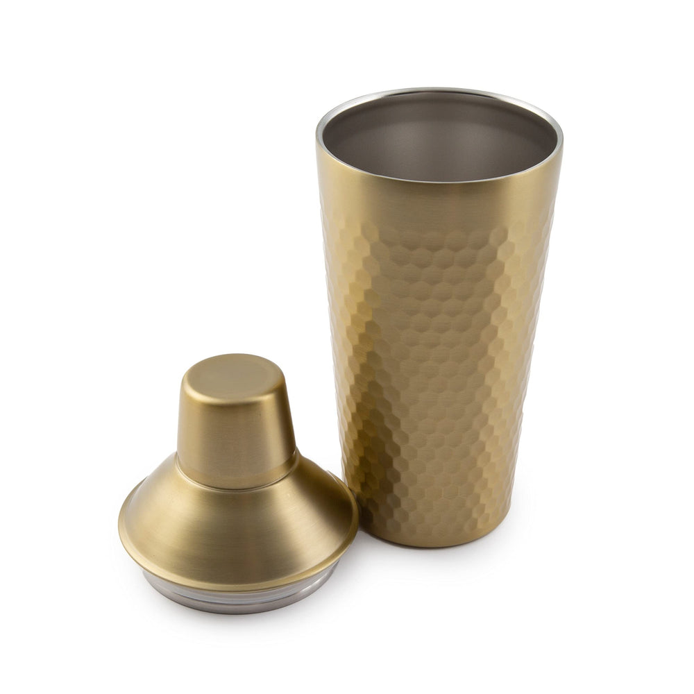 20 Oz Insulated Gold Faceted Shaker Ounce Stainless Steel 1 Piece - Diamond Home USA