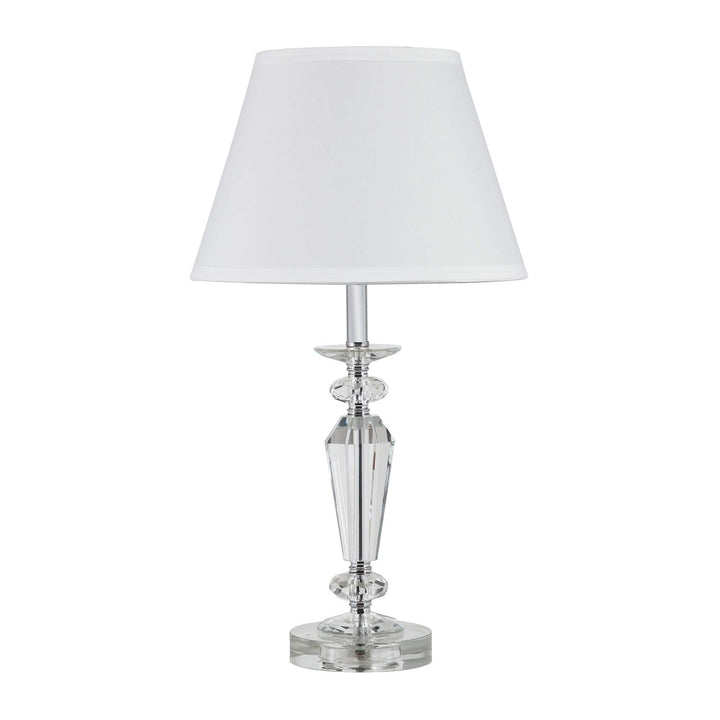21.5 in. Modern Crystal Table Lamp Clear Contemporary