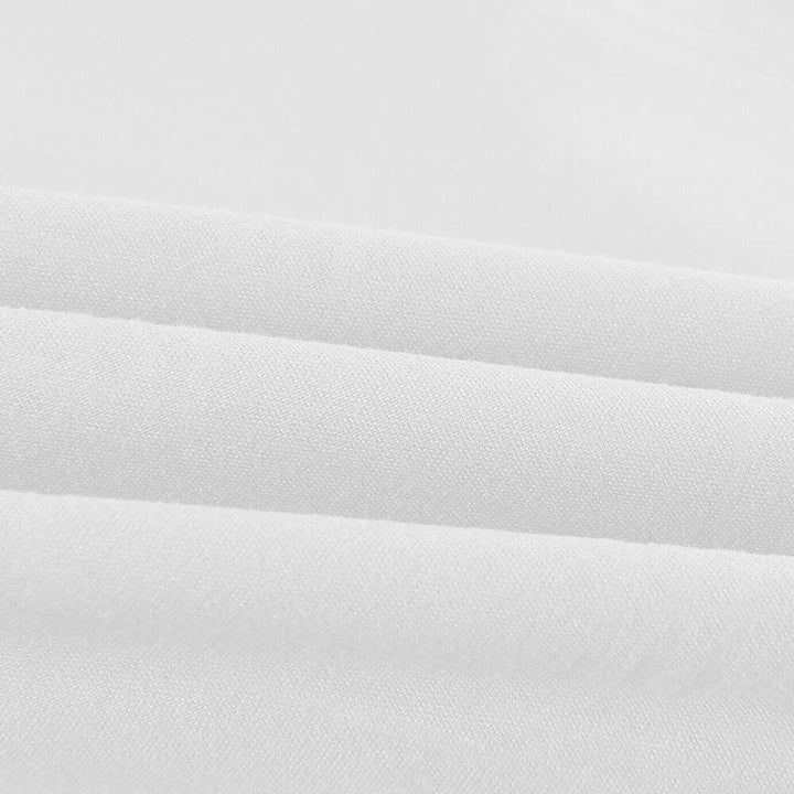 10 Piece Plaid Set Bed Bedding Comforter California King White Solid Color - Diamond Home USA