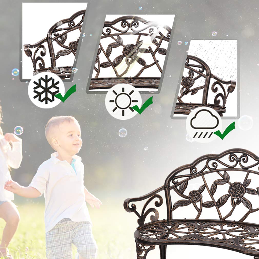 FDW Garden ch Park ch Metal ch Outdoor ches Clearance Patio Yard - Diamond Home USA