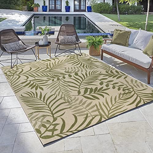 Gertmenian Indoor Outdoor Area Rug Classic Flatweave Washable Stain & UV