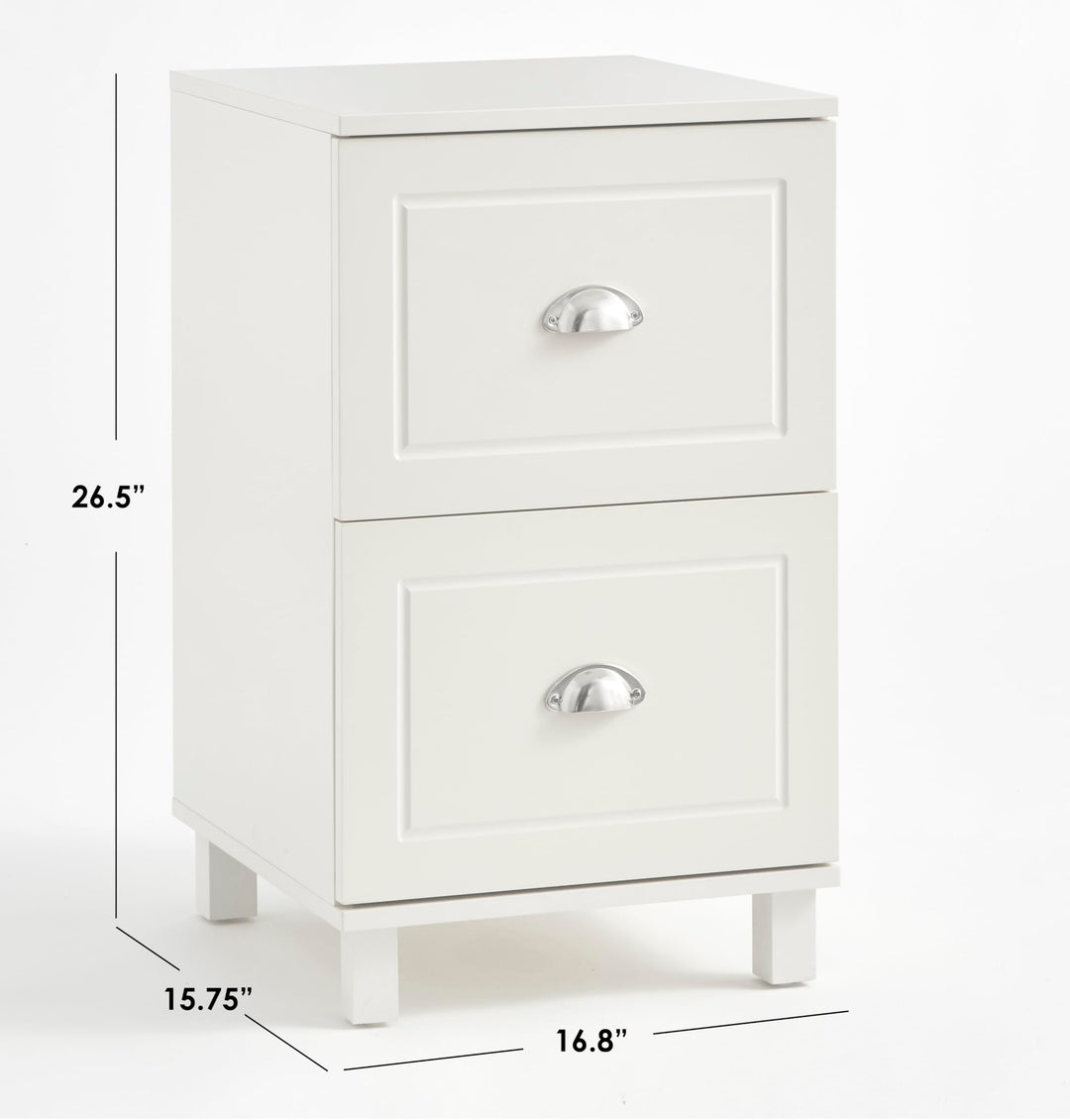 Target Marketing Systems Bradley Collection File Cabinet Modern Document Black - Diamond Home USA