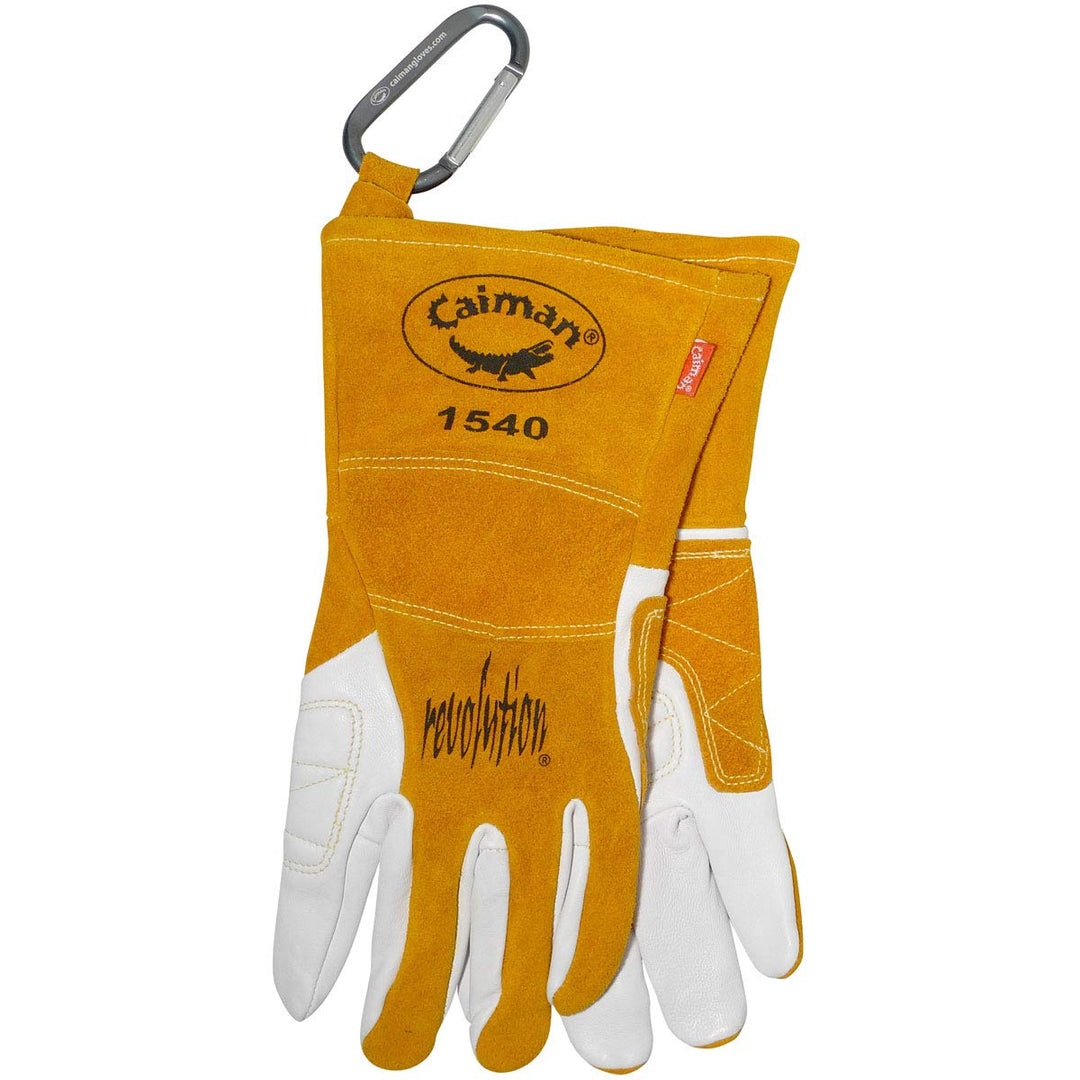 Caiman Premium Goat Grain TIG/Multi-Task Welding Gloves Split Cowhide Back - Diamond Home USA