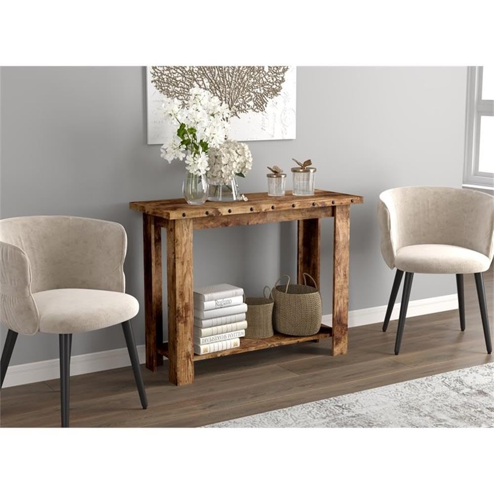 Safdie & Co. Safdie 81090.Z.07 Brown Entryway Console Sofa Couch Table/Accent - Diamond Home USA