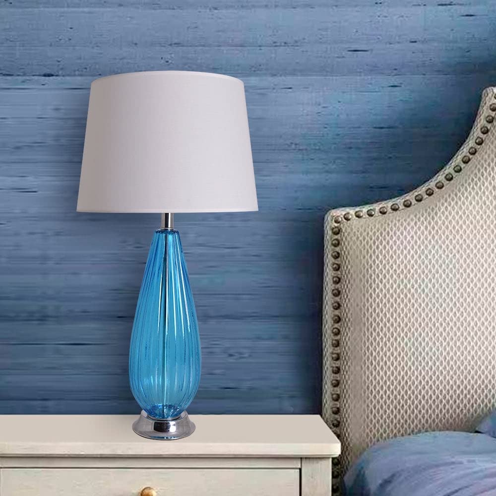 28-inch Table Lamp (Set of 2) Blue Modern Contemporary - Diamond Home USA