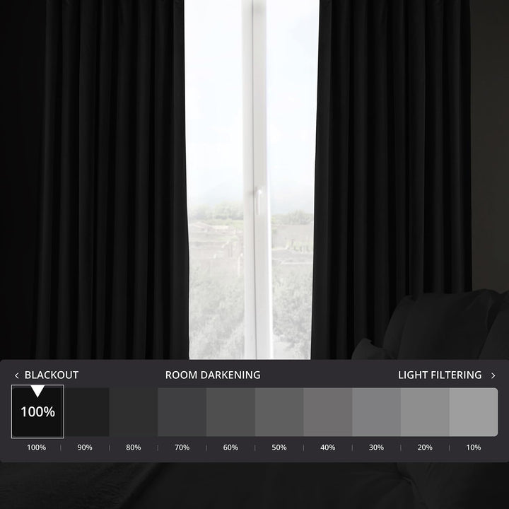 HPD Half Price Drapes Signature Velvet Thermal Blackout Curtains for Living Room - Diamond Home USA