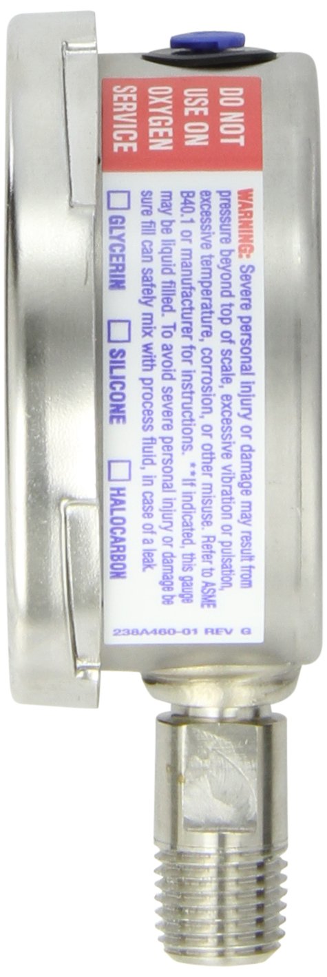 Ashcroft Duralife Type 1009SW Stainless Steel Case Pressure Gauge with Stainless - Diamond Home USA