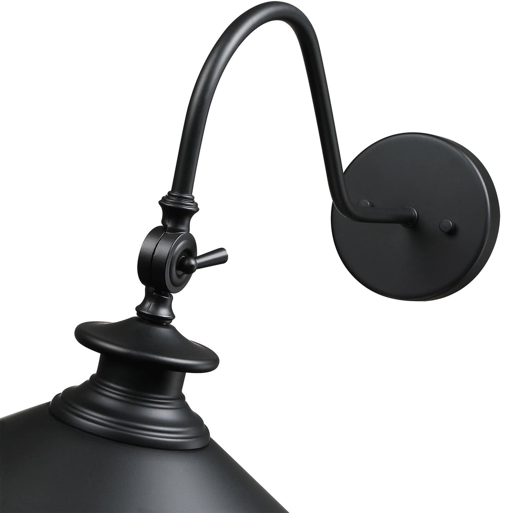 2pk Black Barn Lights Outdoor Gooseneck Sconces Wall Lighting Farmhouse Modern - Diamond Home USA