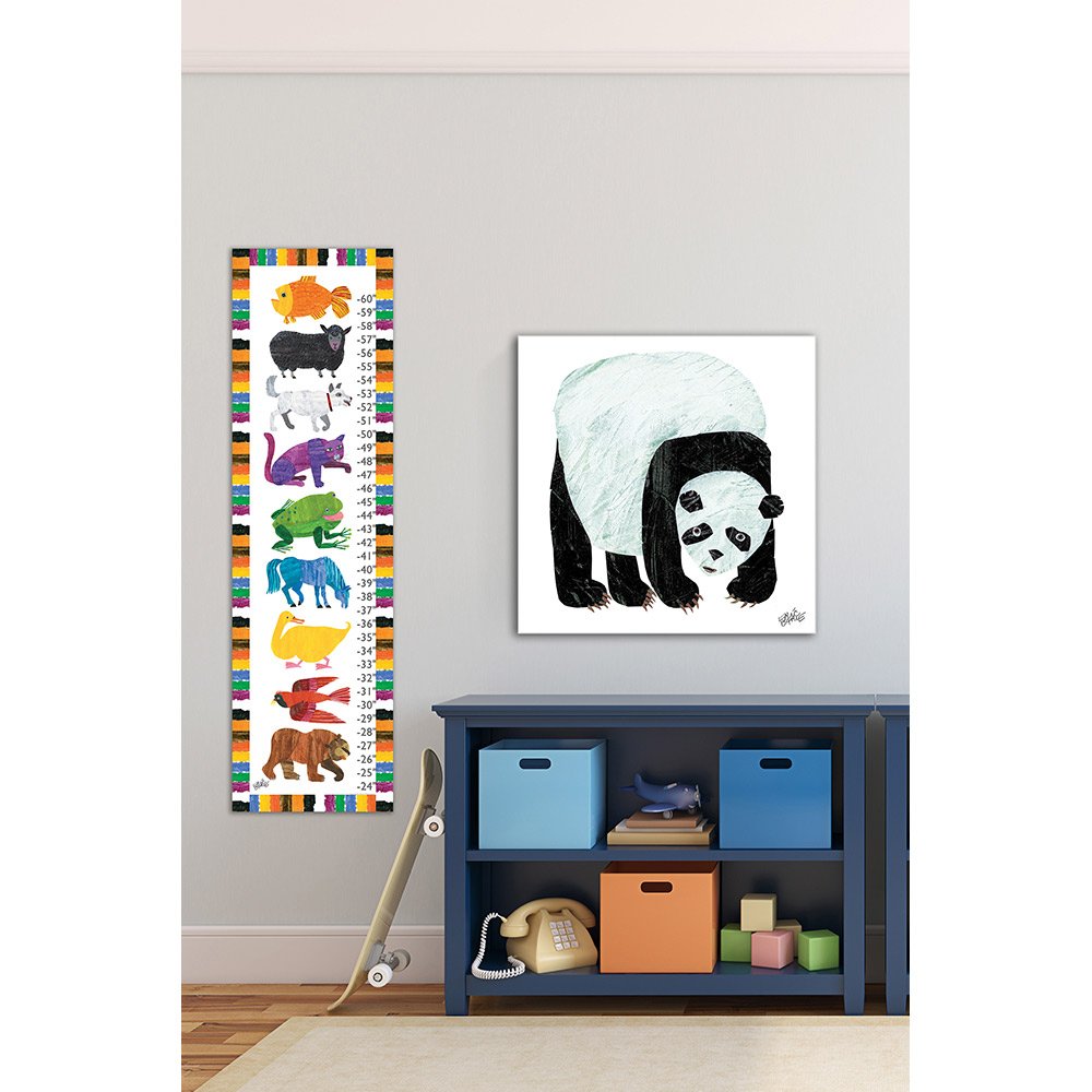 Marmont Hill Eric Carle 'Animals' Canvas Growth Chart 12" x 42" - Diamond Home USA