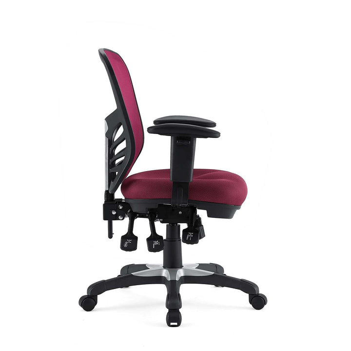 Modway Articulate Ergonomic Mesh Office Chair in Red - Diamond Home USA