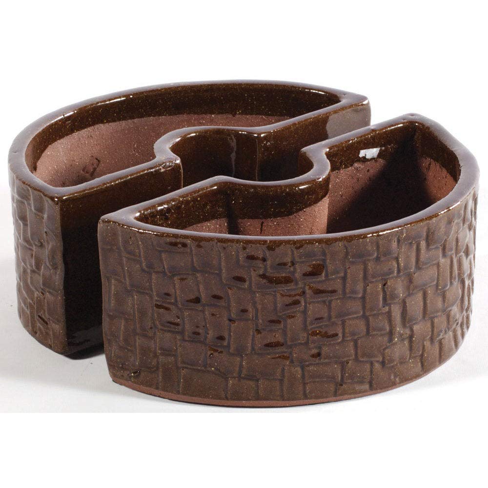 Cobblestone Novelty Pot Planter Color: Terra Brown - Diamond Home USA