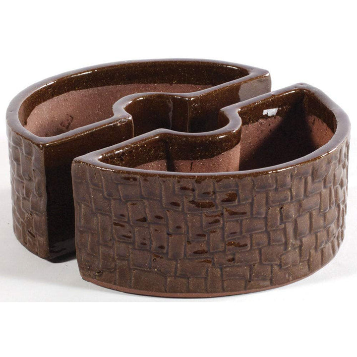 Cobblestone Novelty Pot Planter Color: Terra Brown - Diamond Home USA
