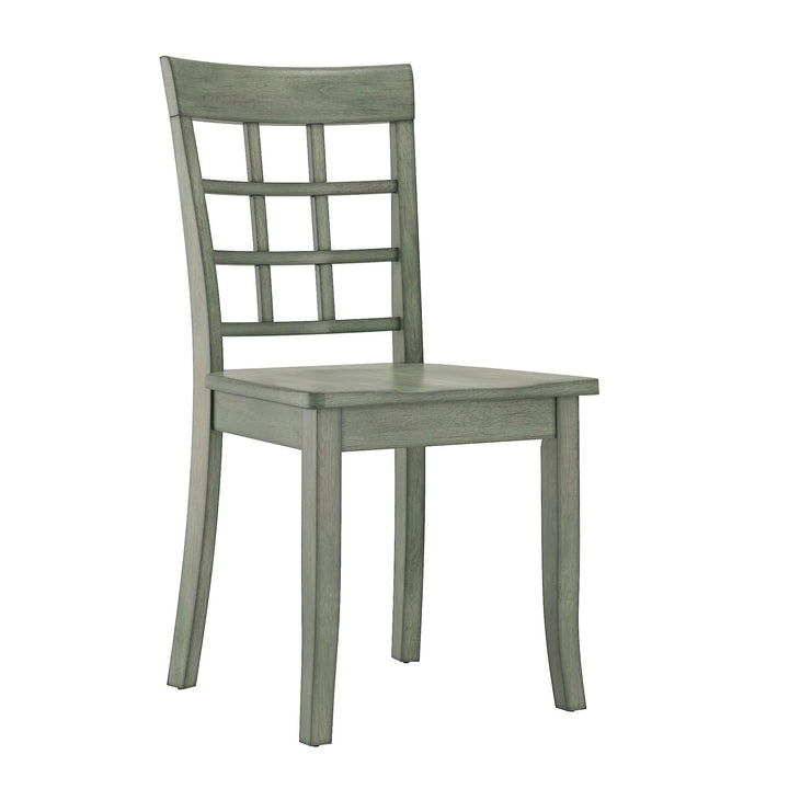 Inspire Q Wilmington II Window-Back Dining hairs (Set of 2) by lassic Dining Sage