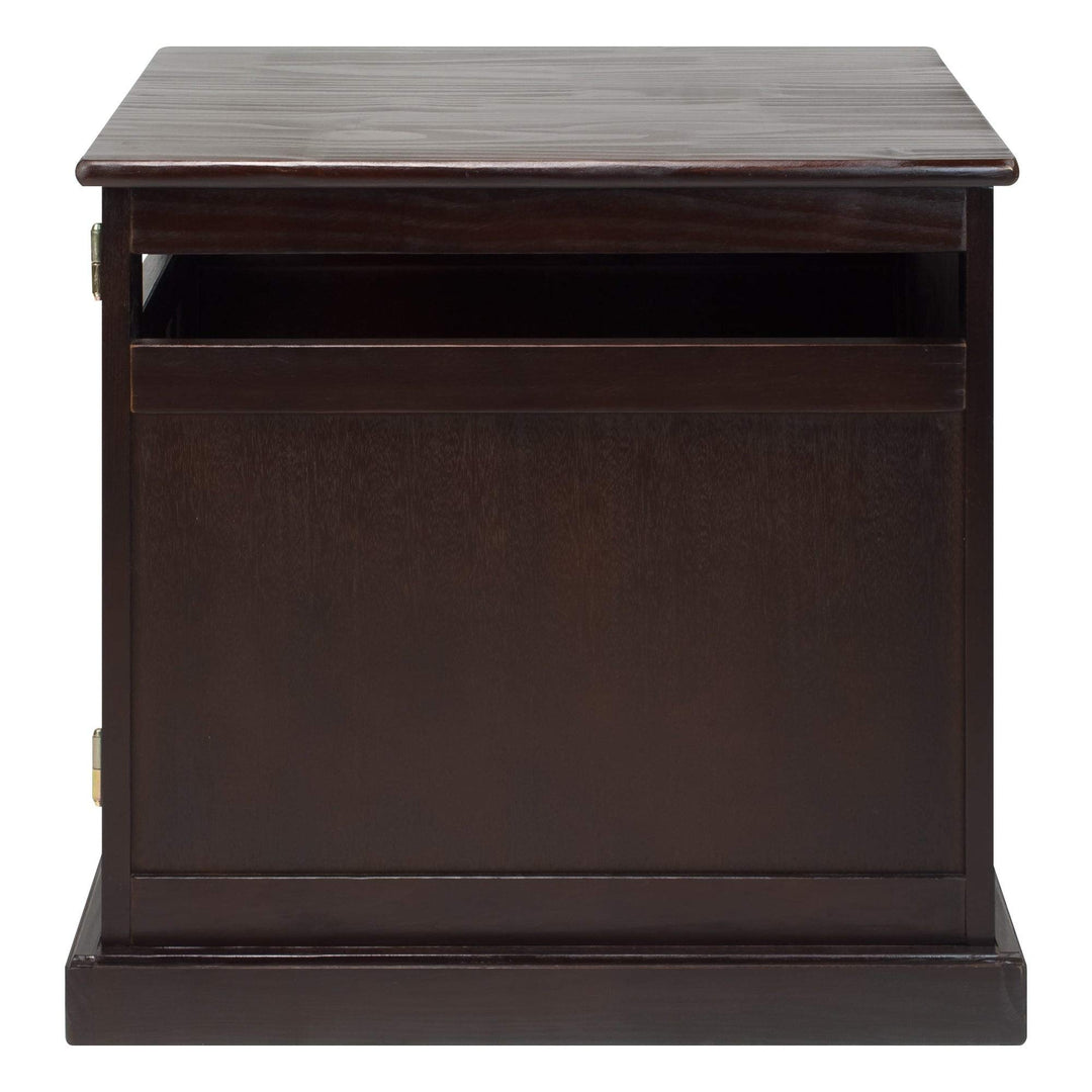 Chappy Espresso Pet Crate Brown Wood Finish - Diamond Home USA