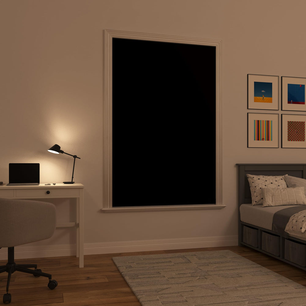 Sun Zero Lights Out Portable Travel 100% Blackout Suction-Cup-Curtain Panel - Diamond Home USA