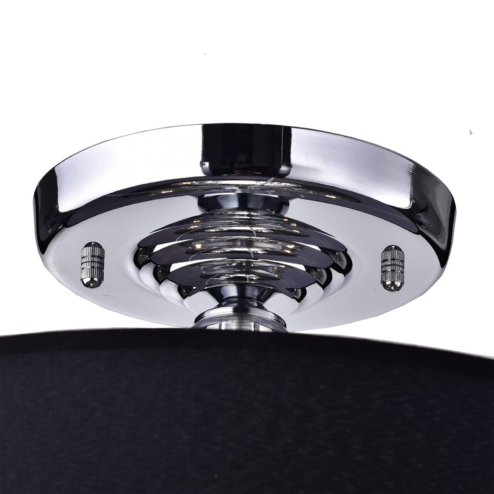 Hong Kong best New Zhu Yuan lighting Co. Antal 4Light Black SemiFlush Mount - Diamond Home USA