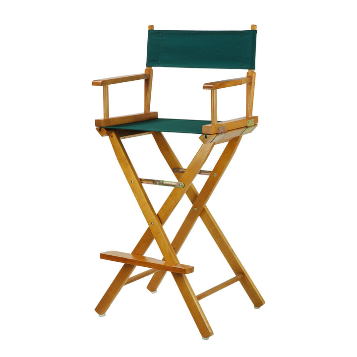 Casual Home Honey Oak Frame/Hunter Green Canvas 30" Bar Height Directors-Chairs