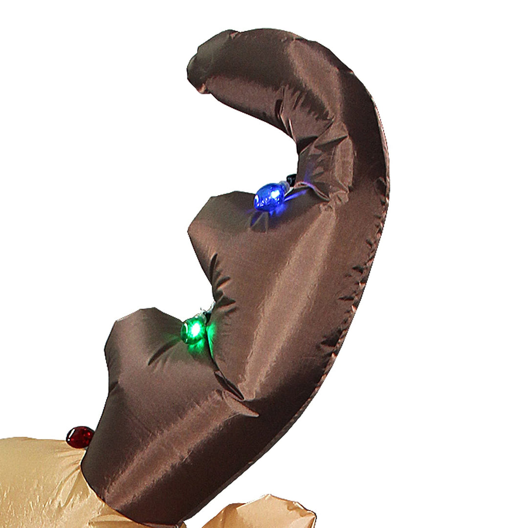 8 Ft. Inflatable Reindeer Outdoor Lighted Christmas Decoration - Diamond Home USA