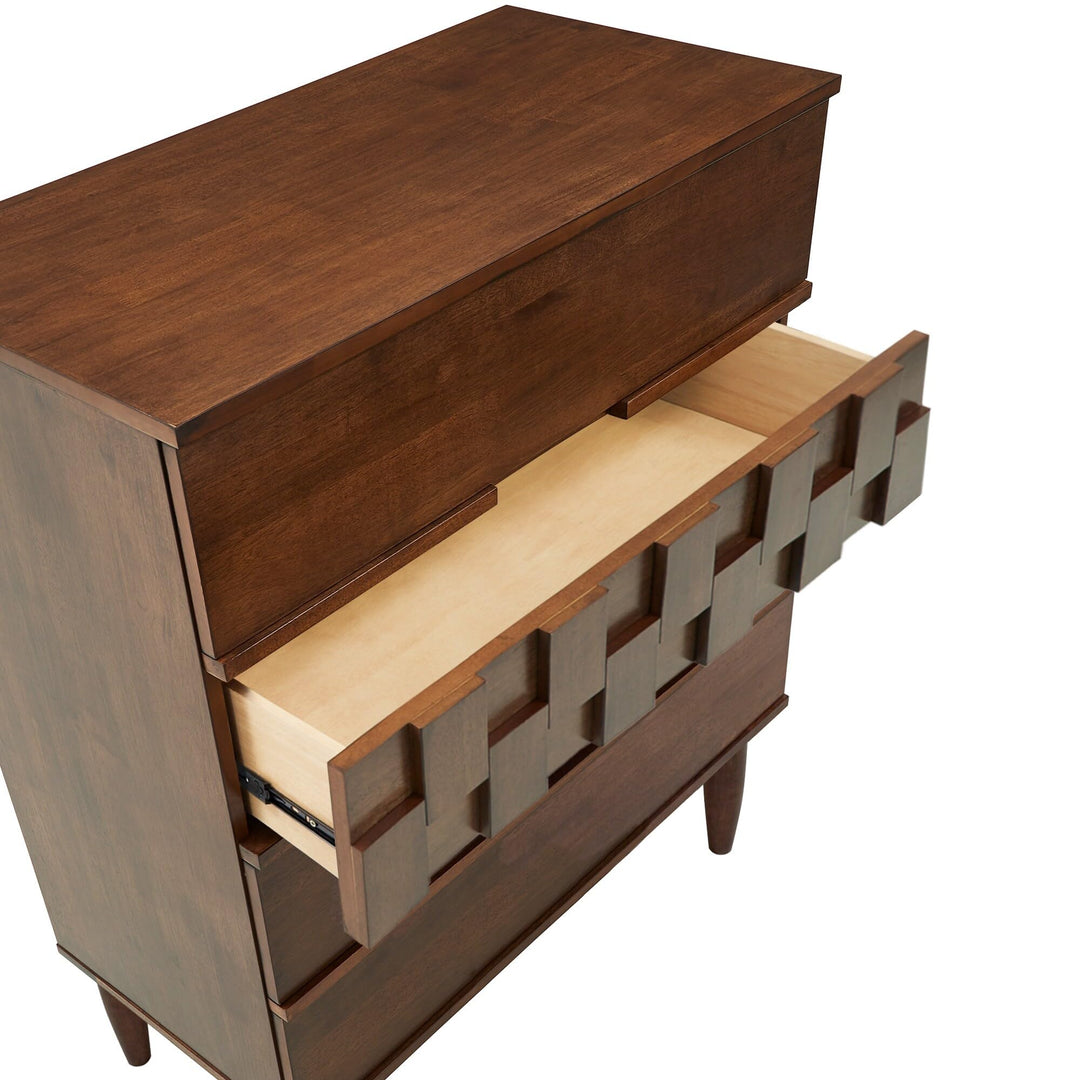 Inspire Q Kieran Mid-Century Wood 4-Drawer CST by Modern - Diamond Home USA