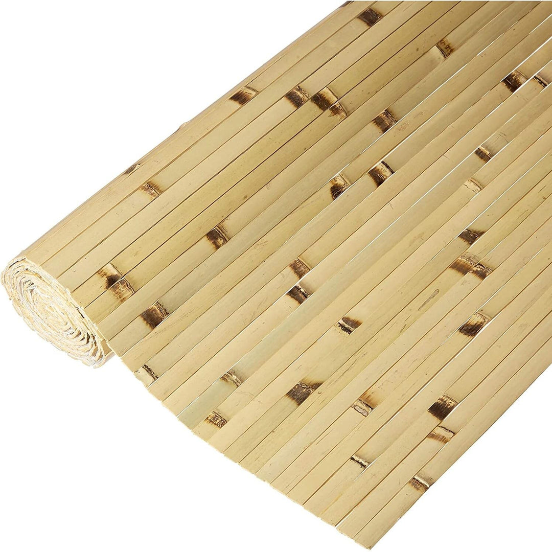 Backyard X-Scapes Inc Bamboo Panels 4FT H x 8FT L Natural RAW Burnt