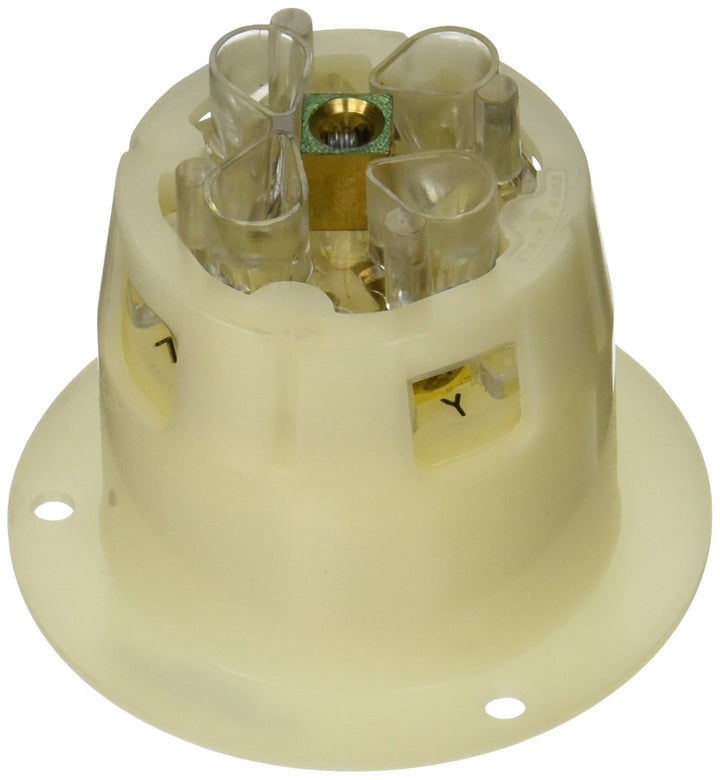 HUBBELL HBL2815 AC Flanged Inlet NEMA L21-30 Male White - Diamond Home USA