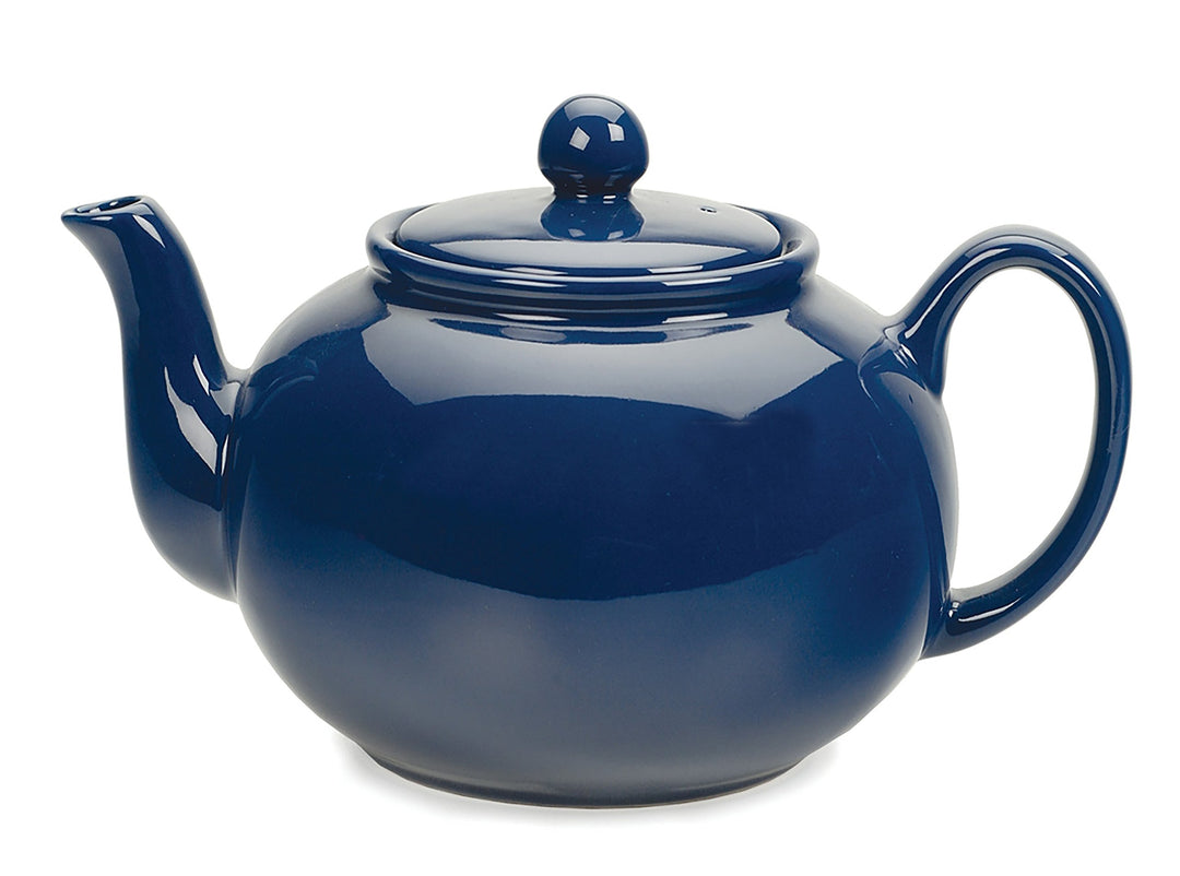 RSVP Large Stoneware 6-Cup Teapot Blue 42 oz - Blue