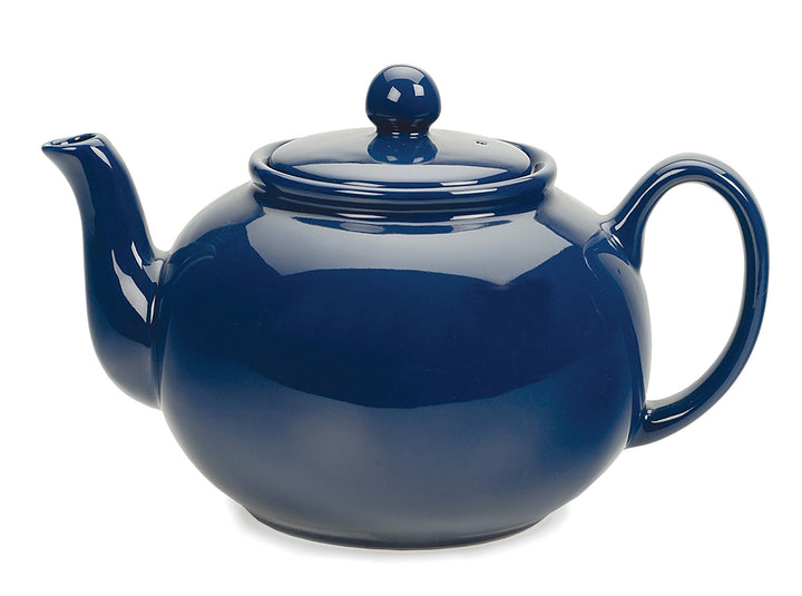 RSVP Large Stoneware 6-Cup Teapot Blue 42 oz - Blue