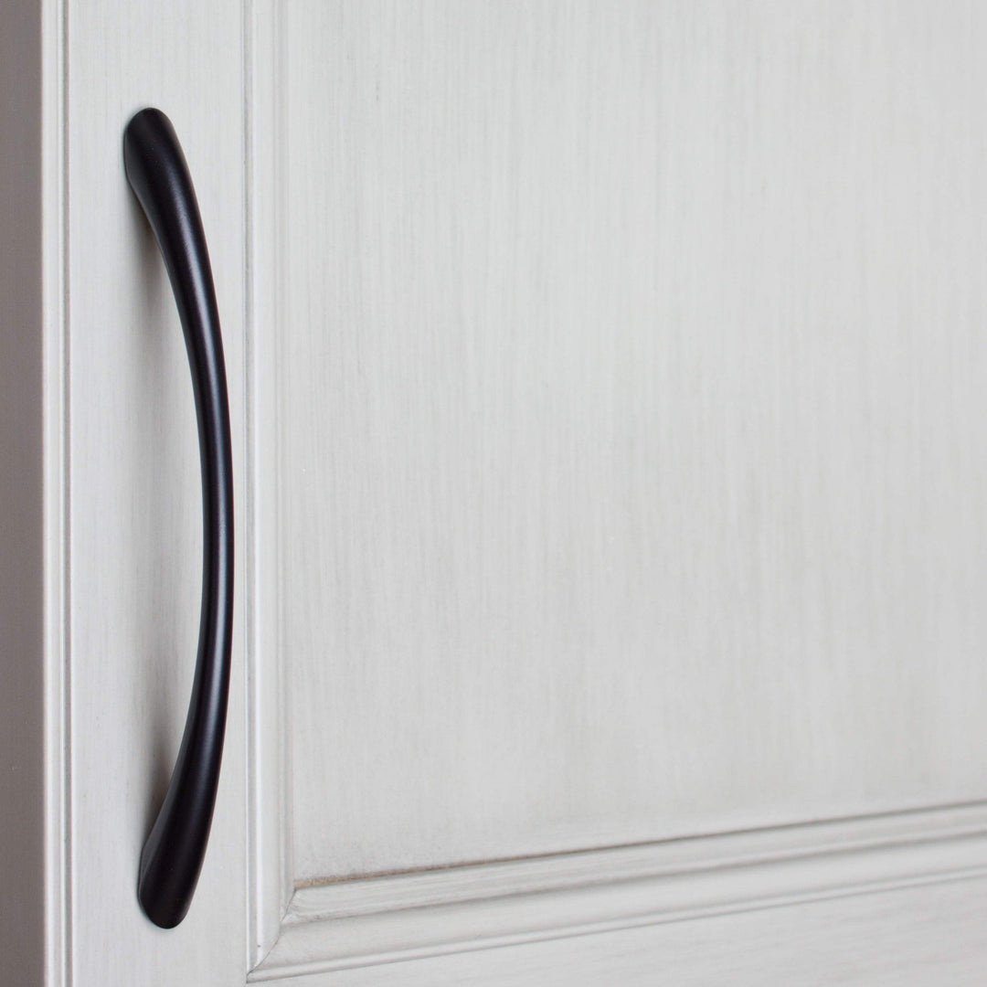 10-Pack 5-inch Center Cabinet Loop Pull Black Modern Contemporary Metal Matte - Diamond Home USA