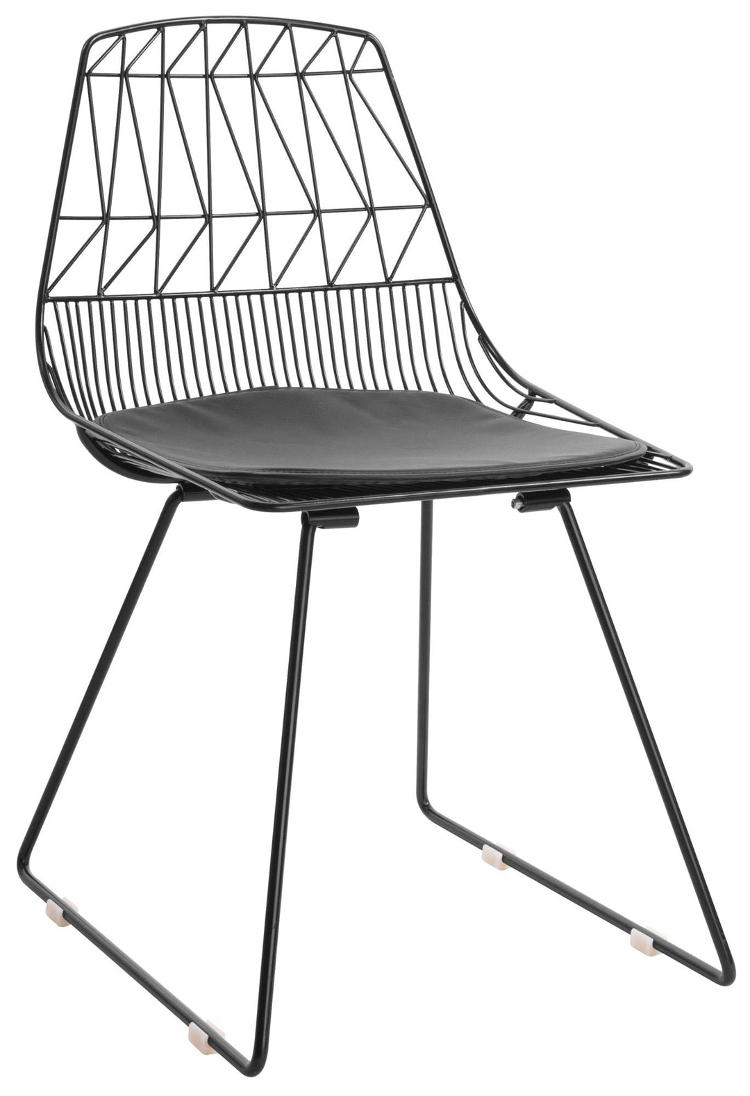 Adore Decor Vivi Metal Dining Chair Set of 2 Noir Black - Diamond Home USA