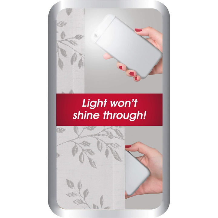 Maytex Smart Everly Blackout Window Curtain 50 inches x 84 inches Silver - Diamond Home USA