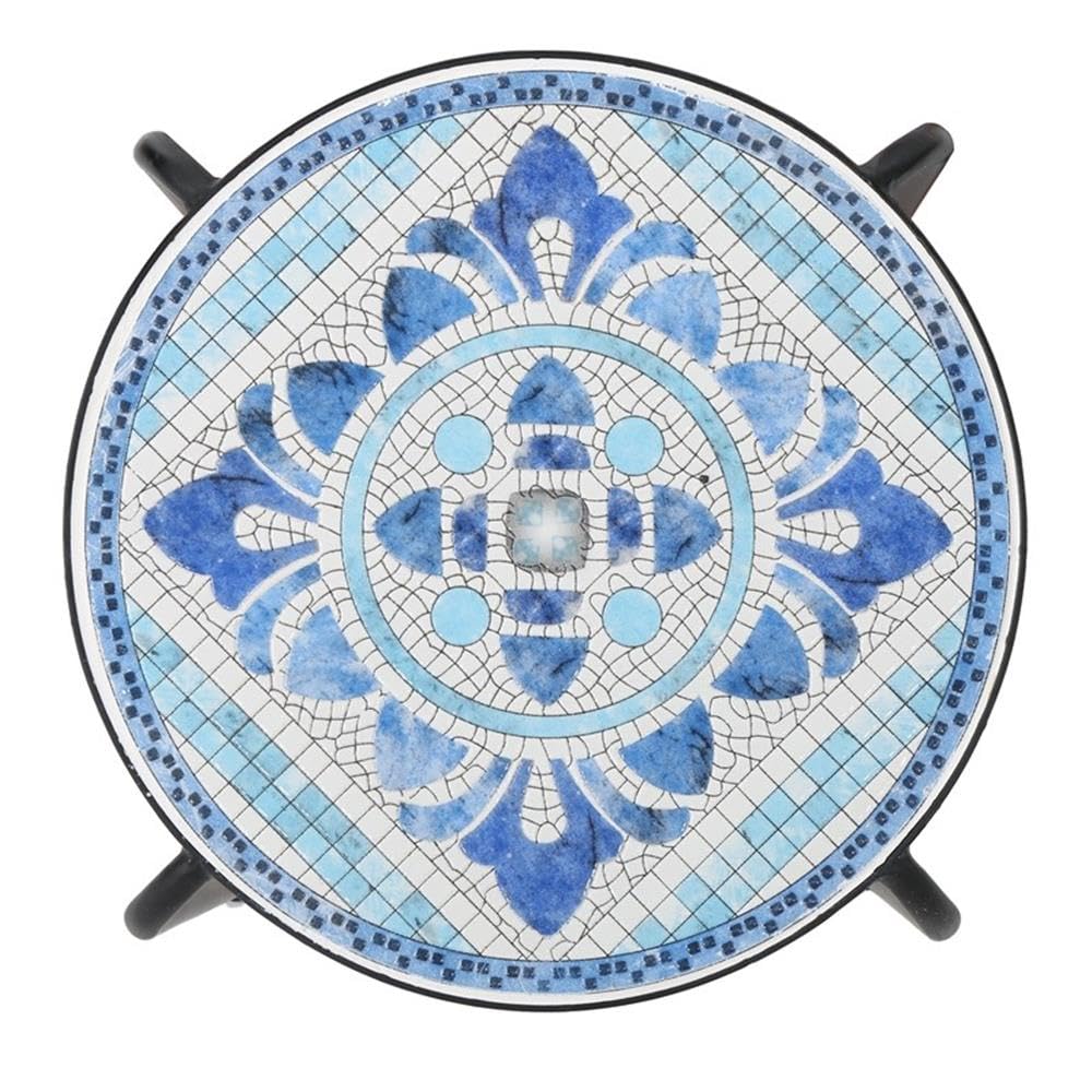 Noble House Skye Outdoor Ceramic Tile Side Table - Diamond Home USA