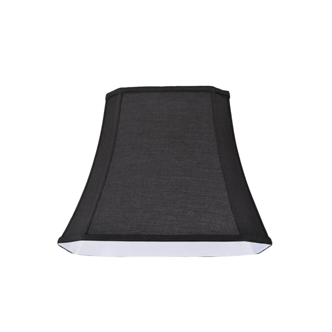 Oblong Cut Corner Bell Spider Construction Lamp Shade In Black (10" X 12" 13") - Diamond Home USA