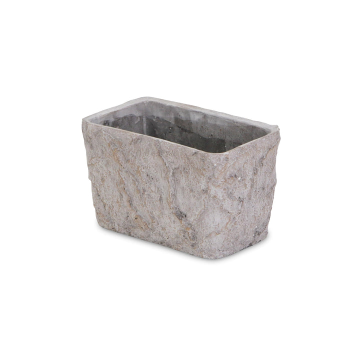 Gray Cement Rectangular Planter Grey Modern Contemporary - Diamond Home USA