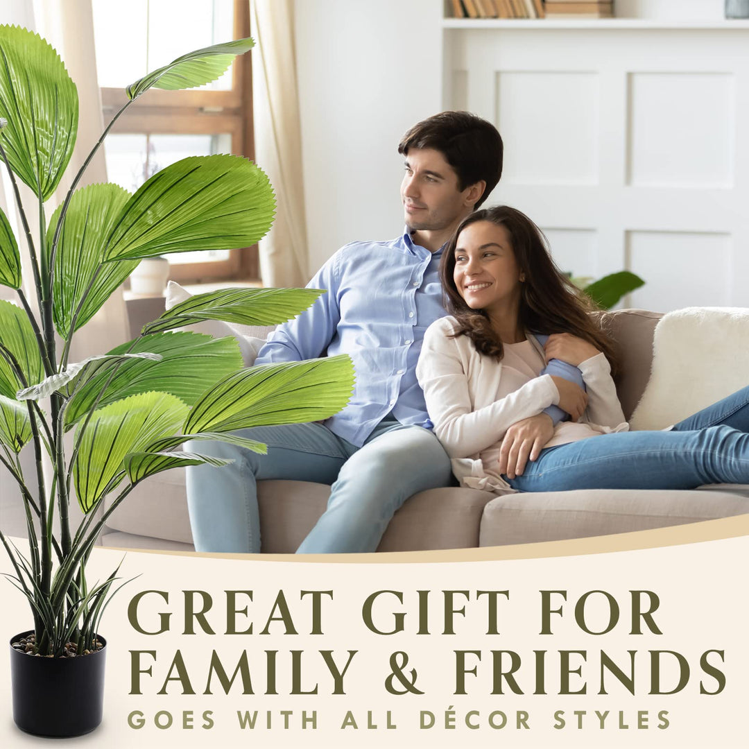 Fan Palm oor Plants - Artificial Plants for Home Decor oor Faux Plants - Diamond Home USA