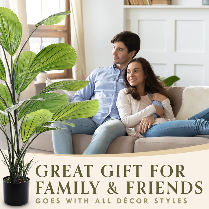 Fan Palm oor Plants - Artificial Plants for Home Decor oor Faux Plants - Diamond Home USA